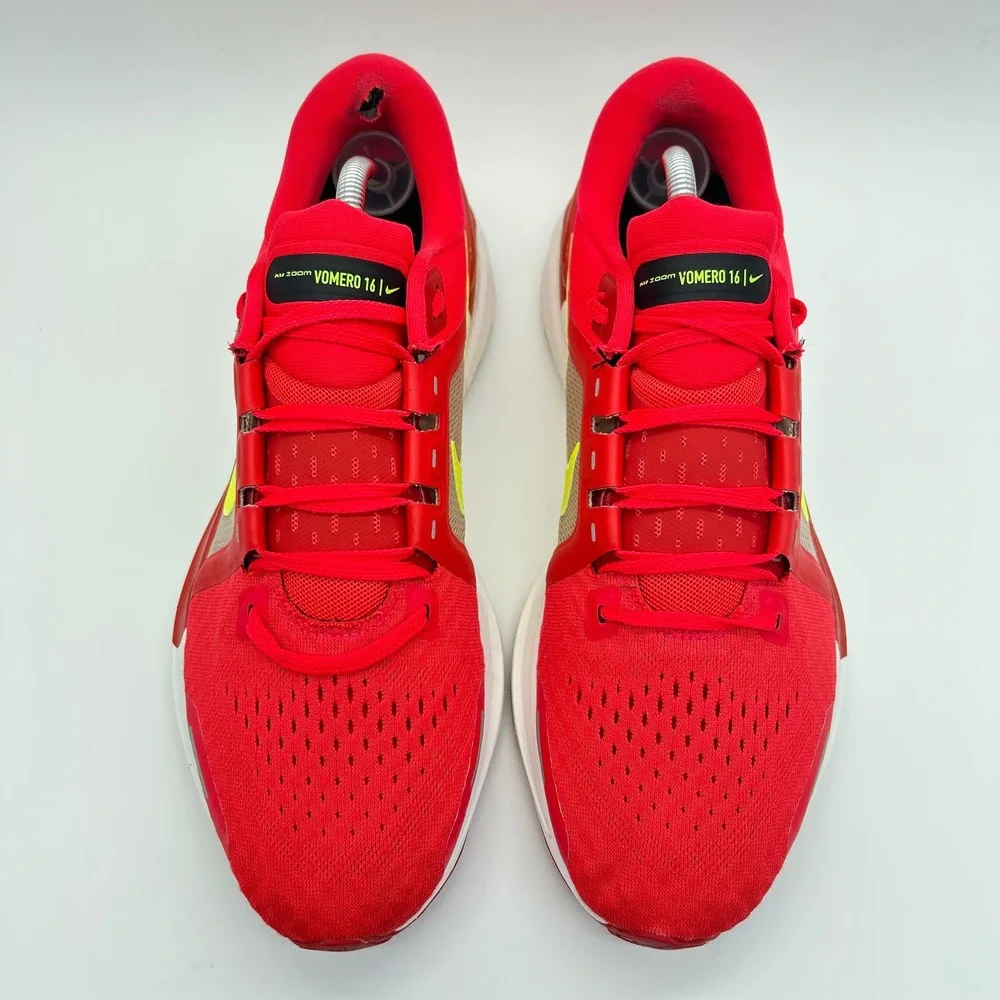 Nike Air Zoom Vomero 16 Shoes Mens 10 Siren Red Volt Running Sneakers DA7245-600